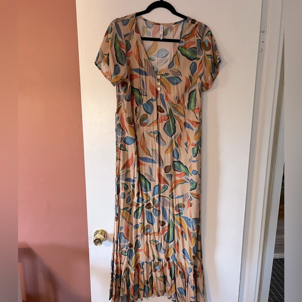 Rachel Pally floral crepe maternity dress